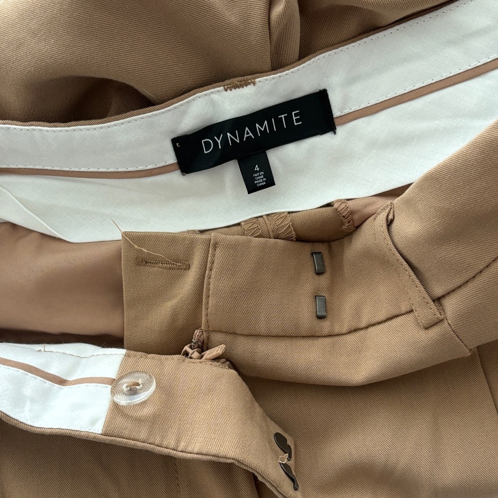 Dynamite Women's Camel Straight-Leg Trousers - Picture 4 of 5